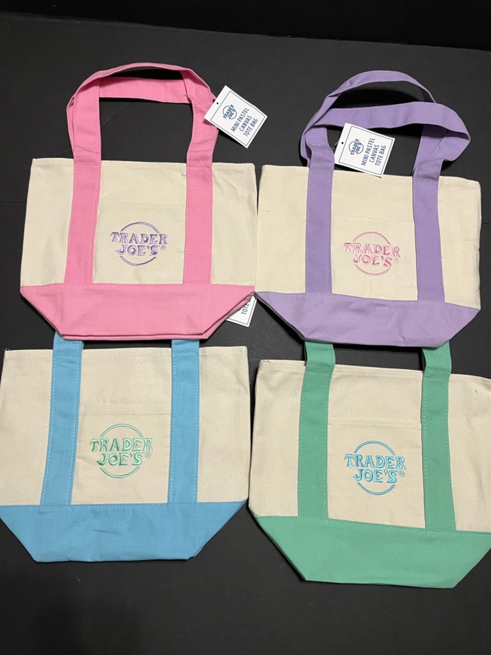 Trader Joe's Canvas Tote — These are the Minis and are sold as a set.